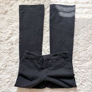 Old Navy Gray High Rise Flared Trousers Dress Pants Office Siren Preppy Size 0